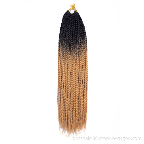 MYZYR Zizi Braids Crochet Box Braids Crochet Hair Bundles Synthetic Hair Extensions Purple Black Pink Brown Zizi Braid Hair